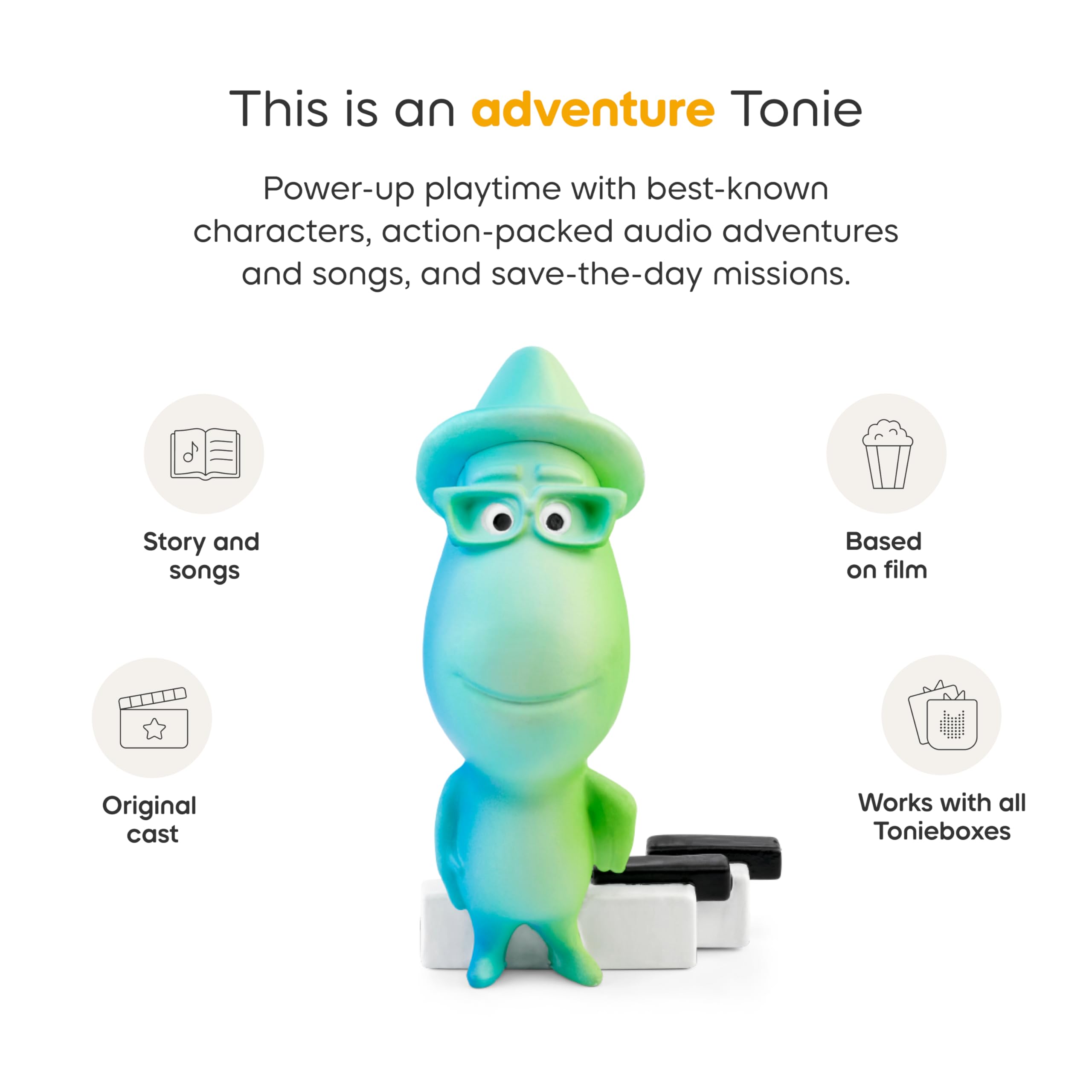 Tonies Joe Gardner teaching moment illustration for kids