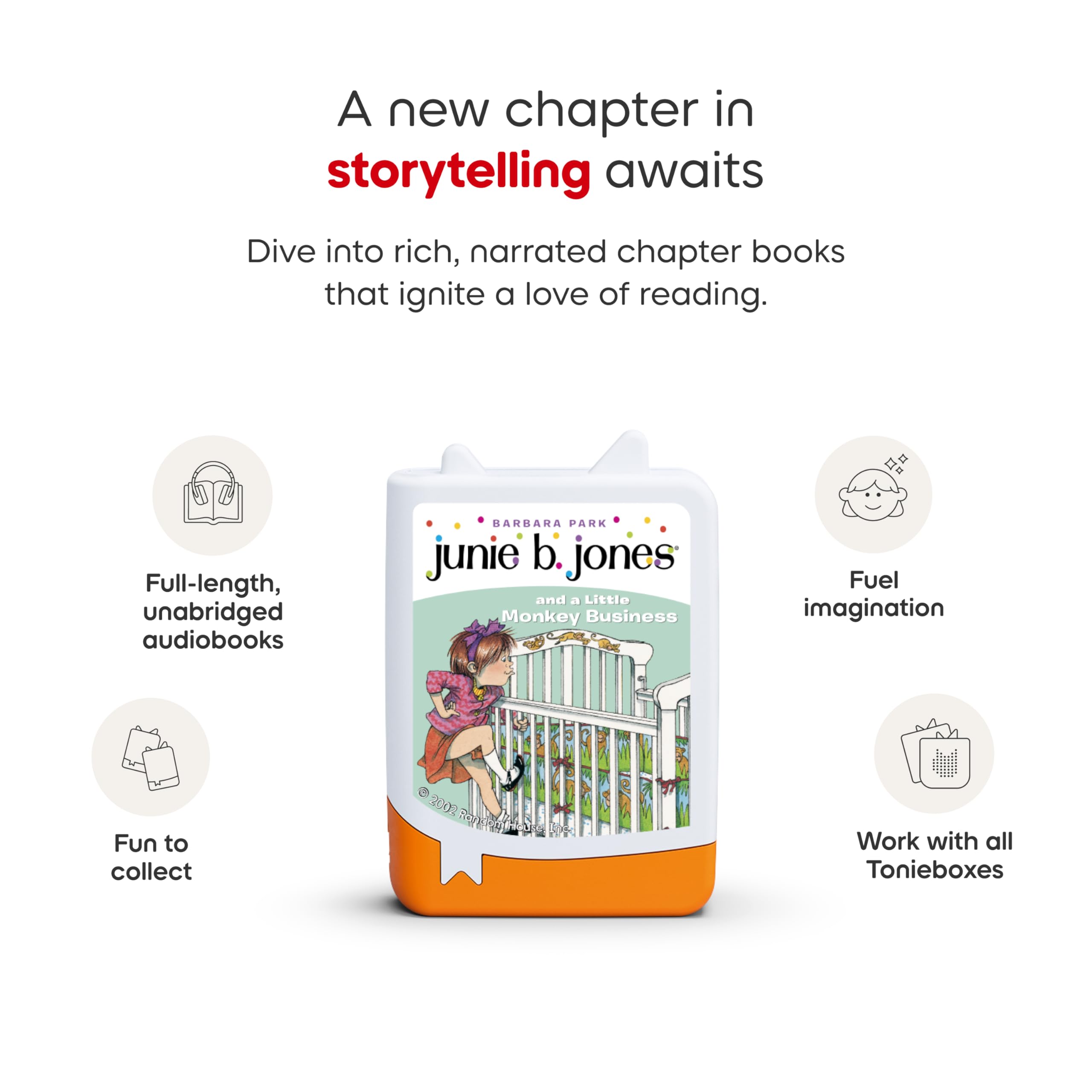 Tonies Junie B. Jones cover art chapter 2, family surprises.