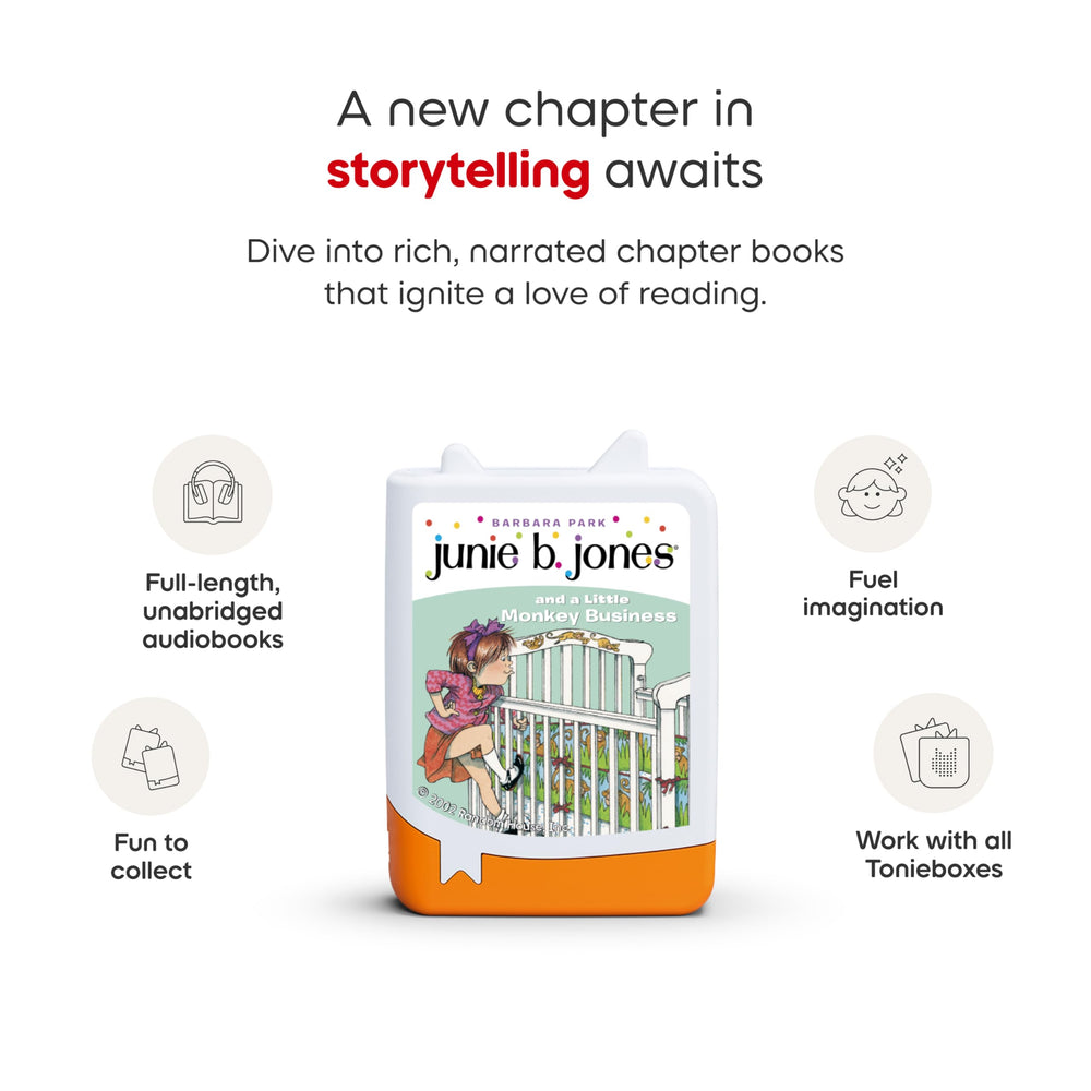 Tonies Junie B. Jones cover art chapter 2, family surprises.