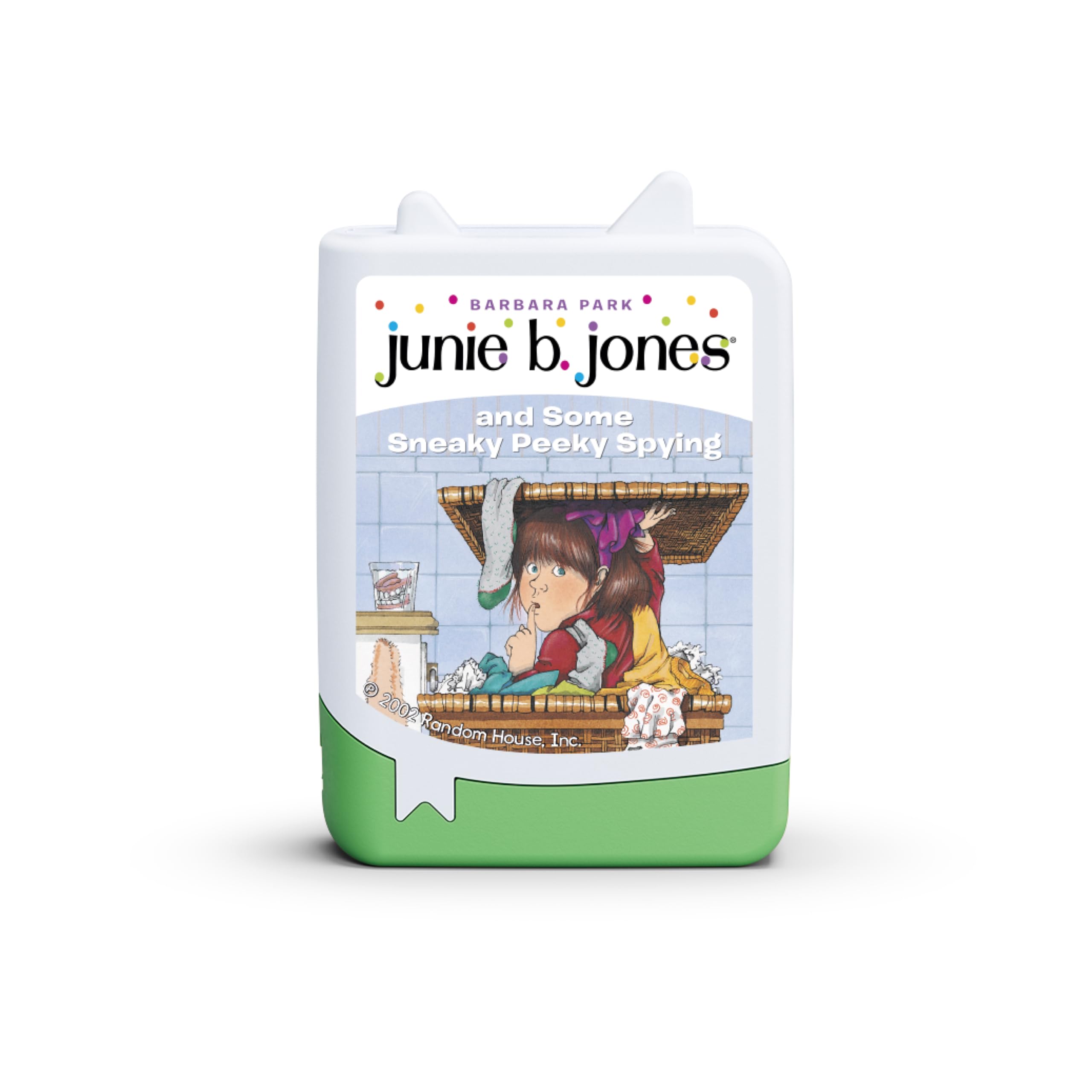 Tonies Junie B. Jones car listening setup for long trips.