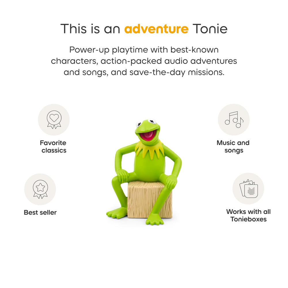 Tonies Kermit the Frog Rainbow Connection track supports mood-friendly play.