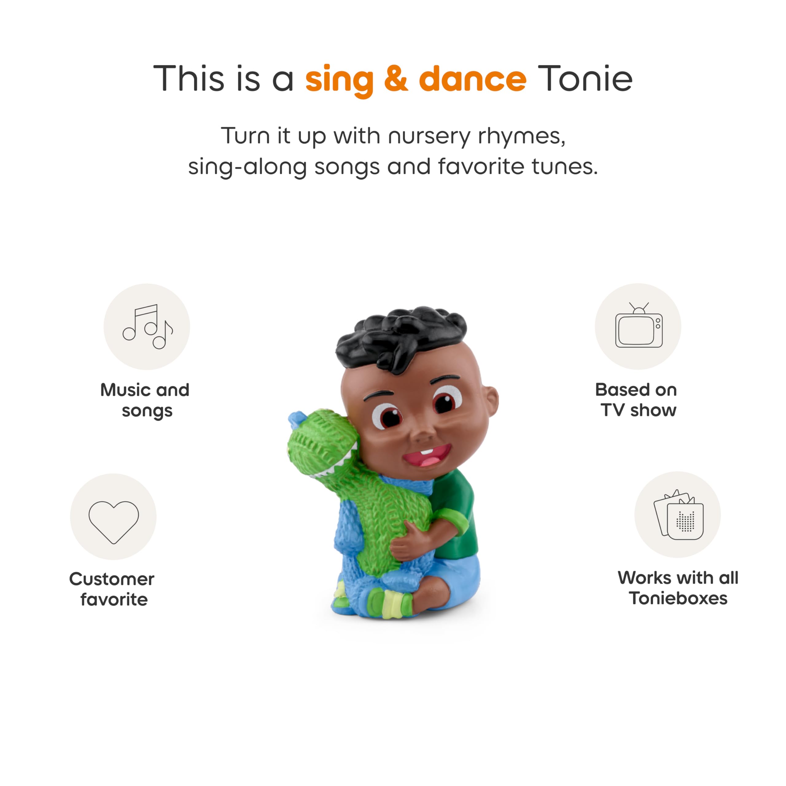 Children dancing and singing along with Tonies Cody.