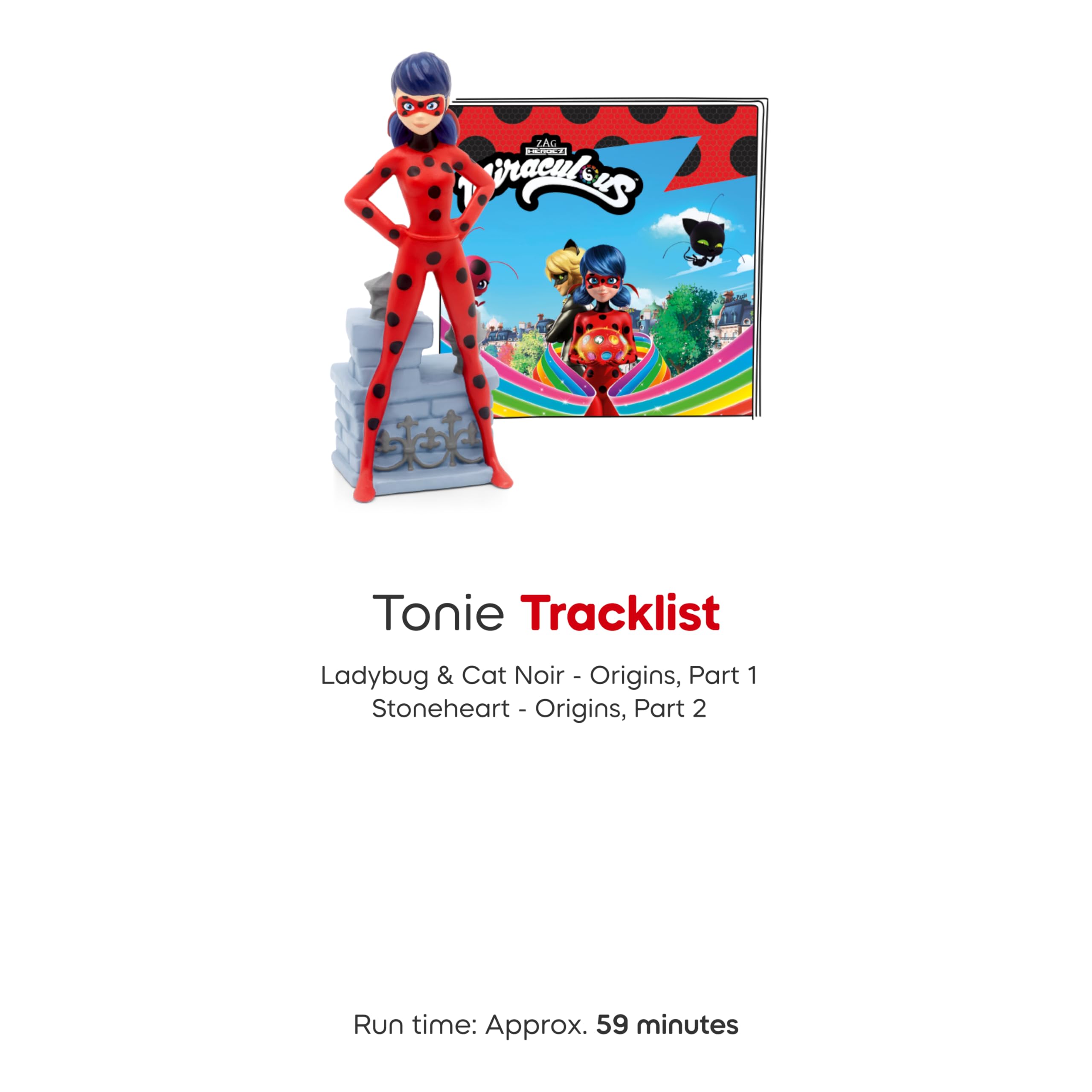 Tonies kids playtime Miraculous collection promotes focus.