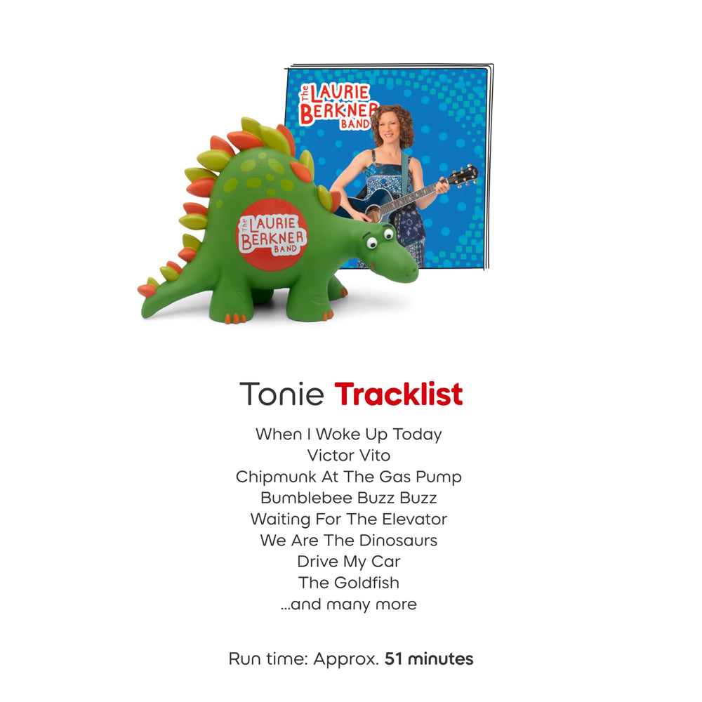 Close-up of tracklist featuring Laurie Berkner songs.