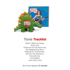 Close-up of tracklist featuring Laurie Berkner songs.