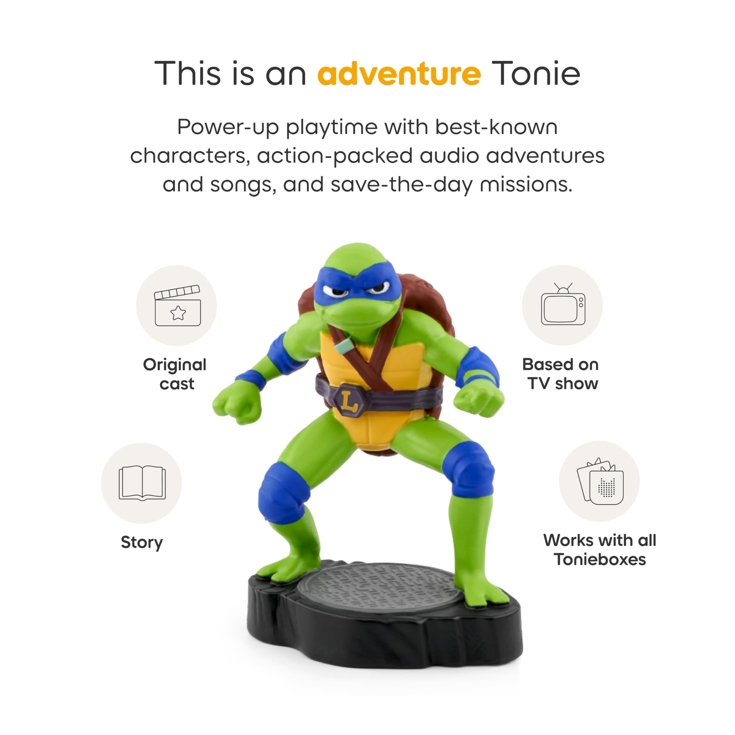 Tonies Leonardo theme song track to spark focus during routines.