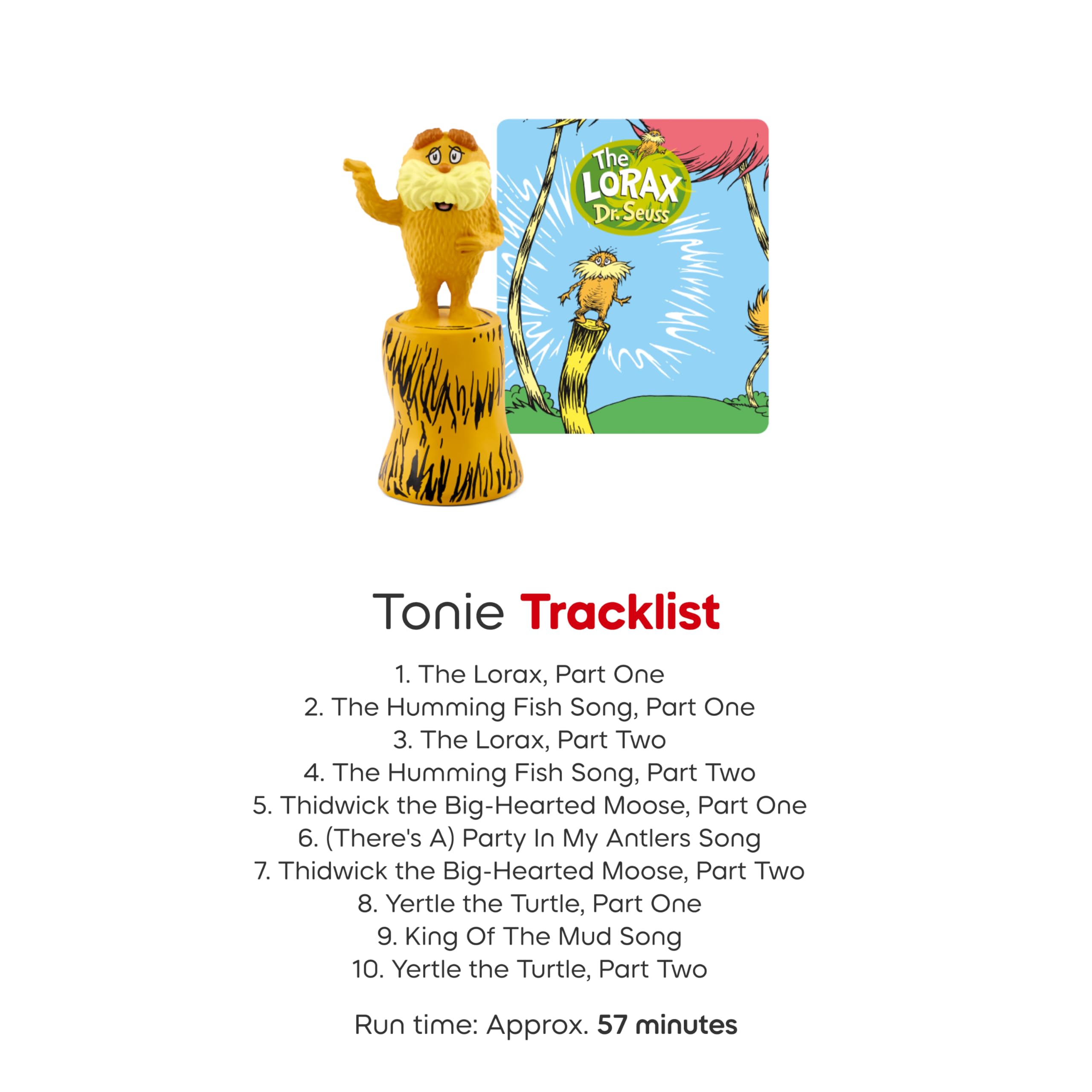 Tonies Lorax on Toniebox setup for easy listening.