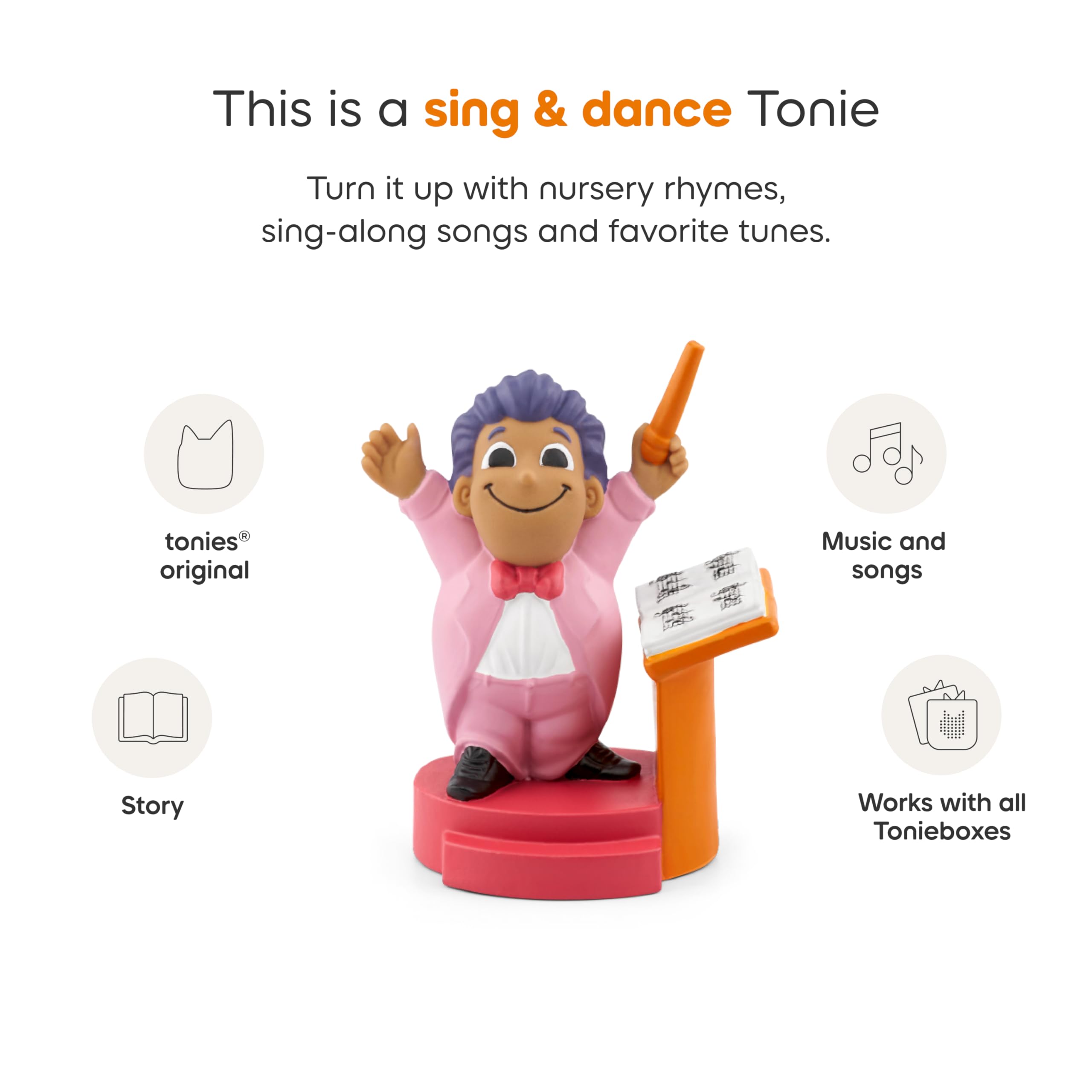Tonies Maestro tracklist view highlights 17 songs and 18 stories for rich listening