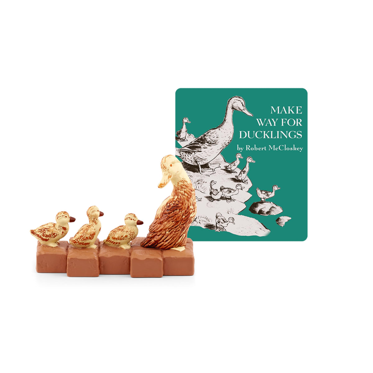 Tonies Make Way for Ducklings figurine with stories, ideal for imaginative play and listening.