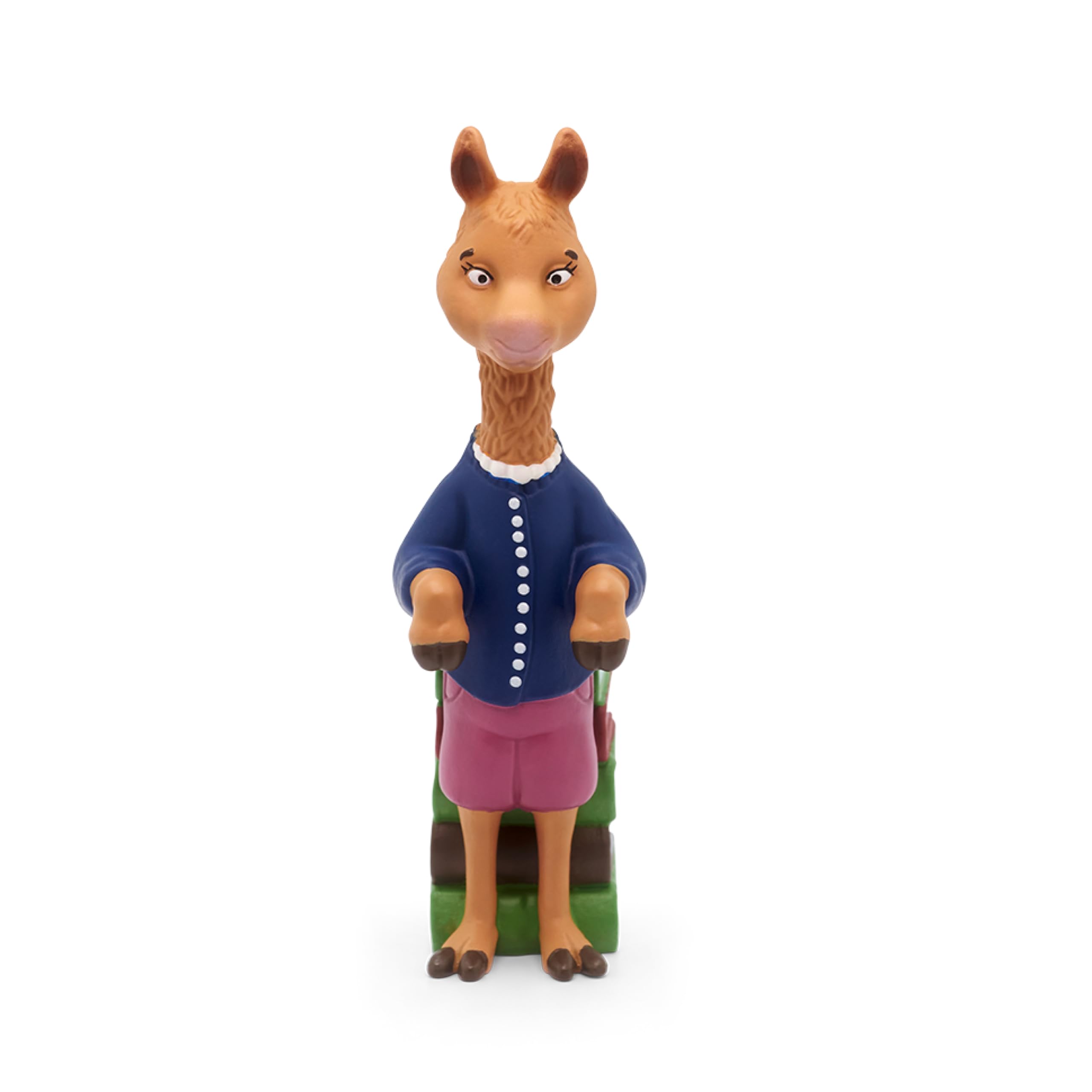 Child listening to seven stories on the Toniebox with Mama Llama.