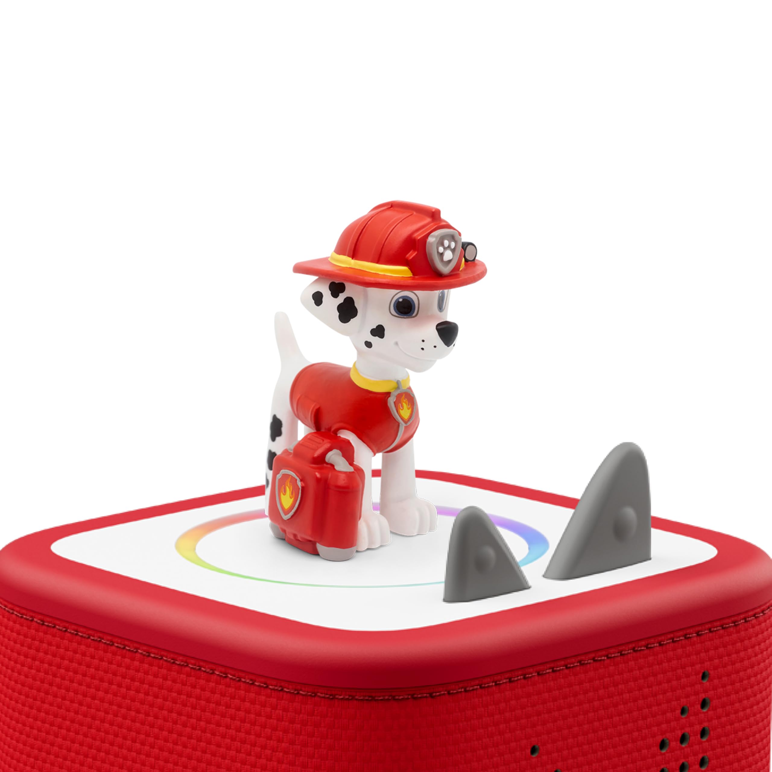 Tonies Marshall on race track ready for action in PAW Patrol storytelling.