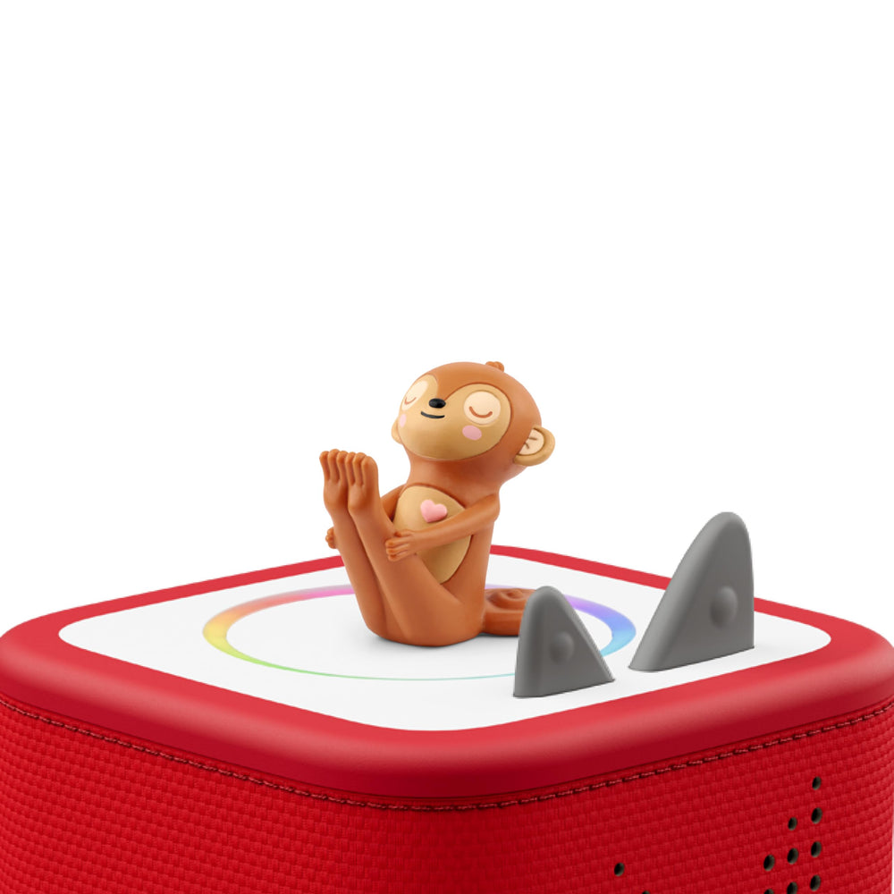 Tonies Marty Movement Monkey figure illustrates Tuning in Moment for focus