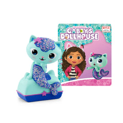 Tonies Mercat figurine in Gabby's Dollhouse play scene sparks imaginative storytelling.