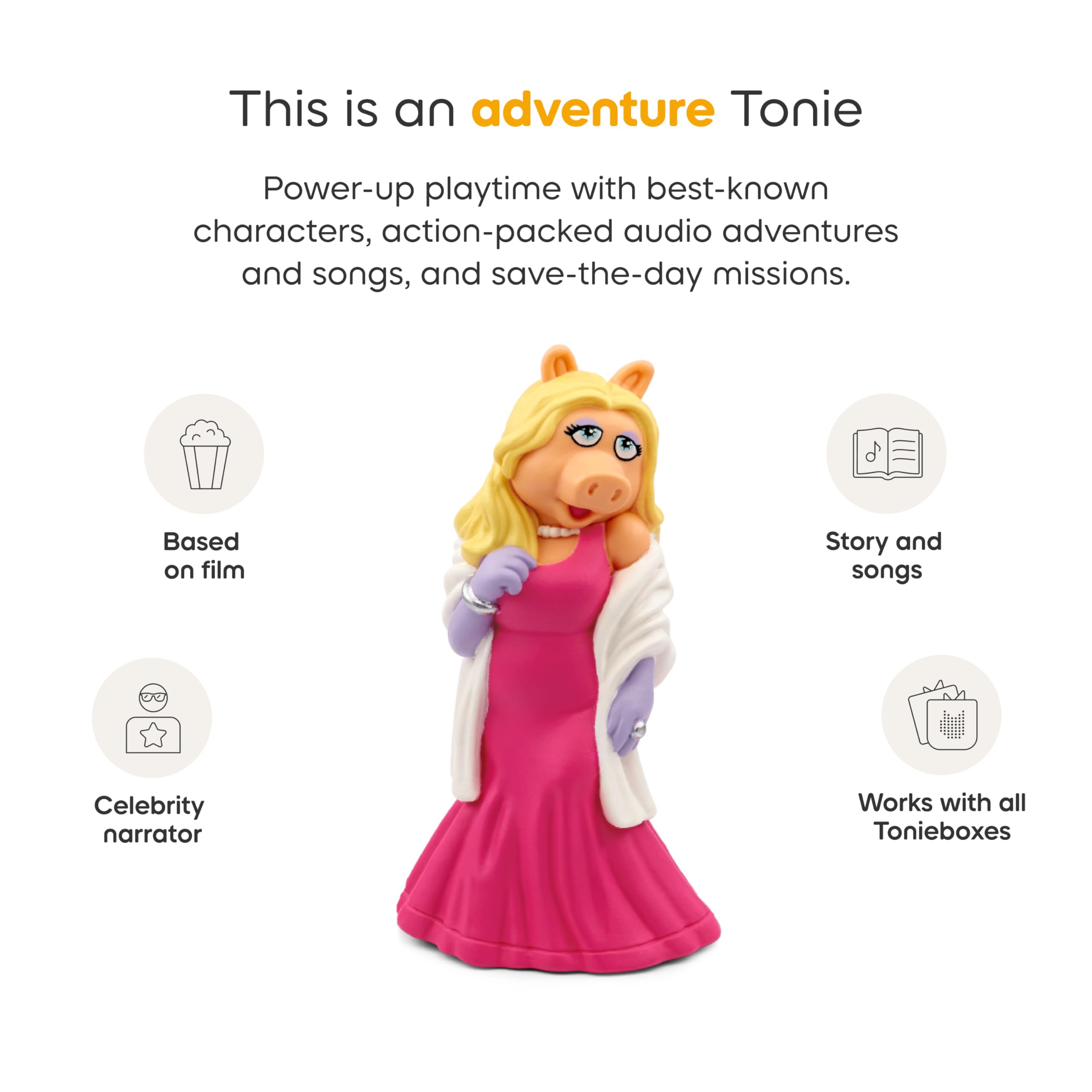 Tonies Miss Piggy packaging showcasing branding and collectible appeal