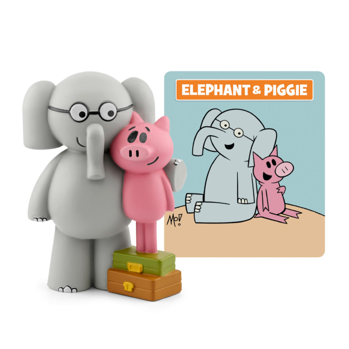 Tonies Mo Willems Elephant & Piggie figurine close-up for engaging storytelling.