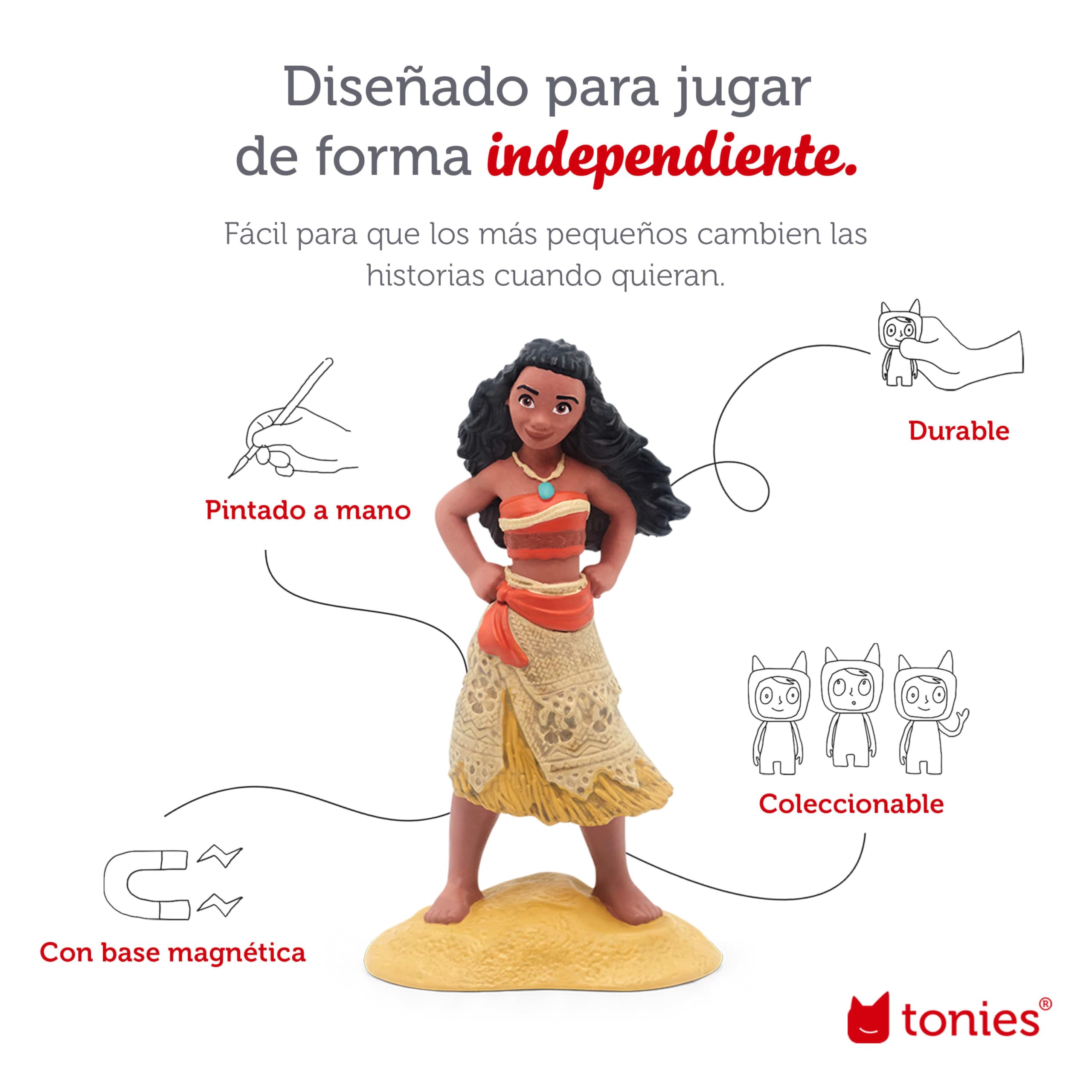 Tonies Moana Spanish-language audio image ideal for language practice during quiet time.