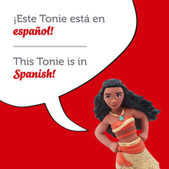 Tonies Moana Spanish songs collection image suitable for musical learning and language immersion.