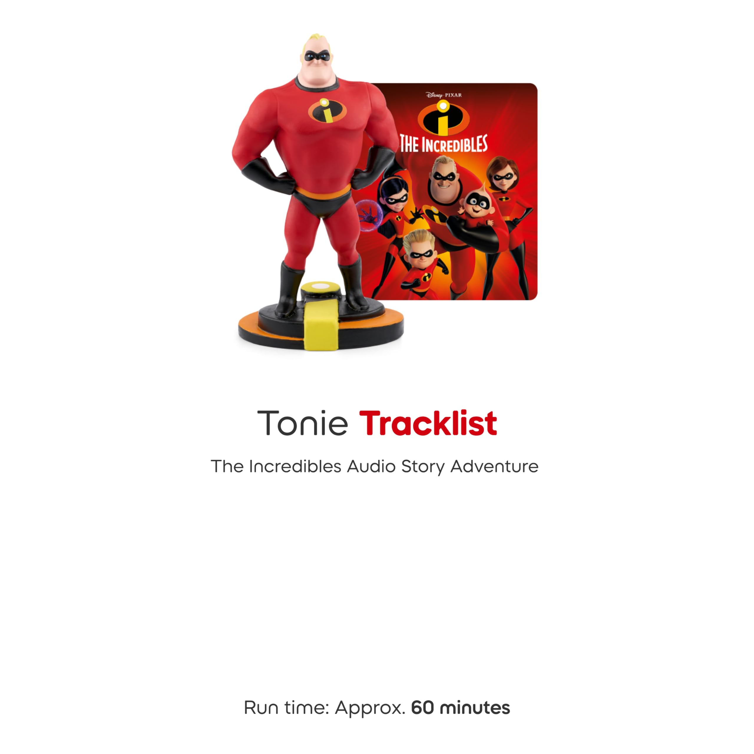 Tonies Mr. Incredible 60-minute story offers immersive listening on the go.