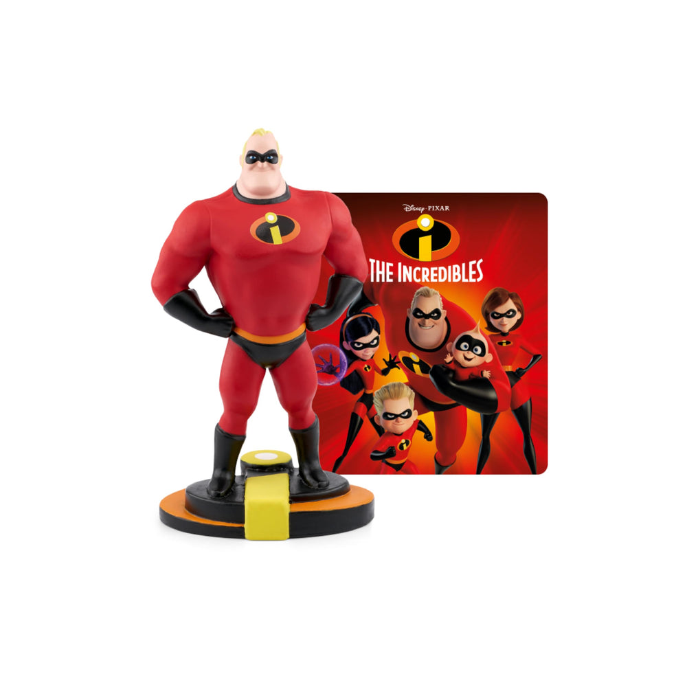 Tonies Mr. Incredible figurine side view ready for storytime and imagination.