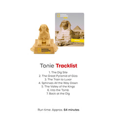 Tonies National Geographic Egypt Valley of the Kings image, sparks interest in pharaohs.