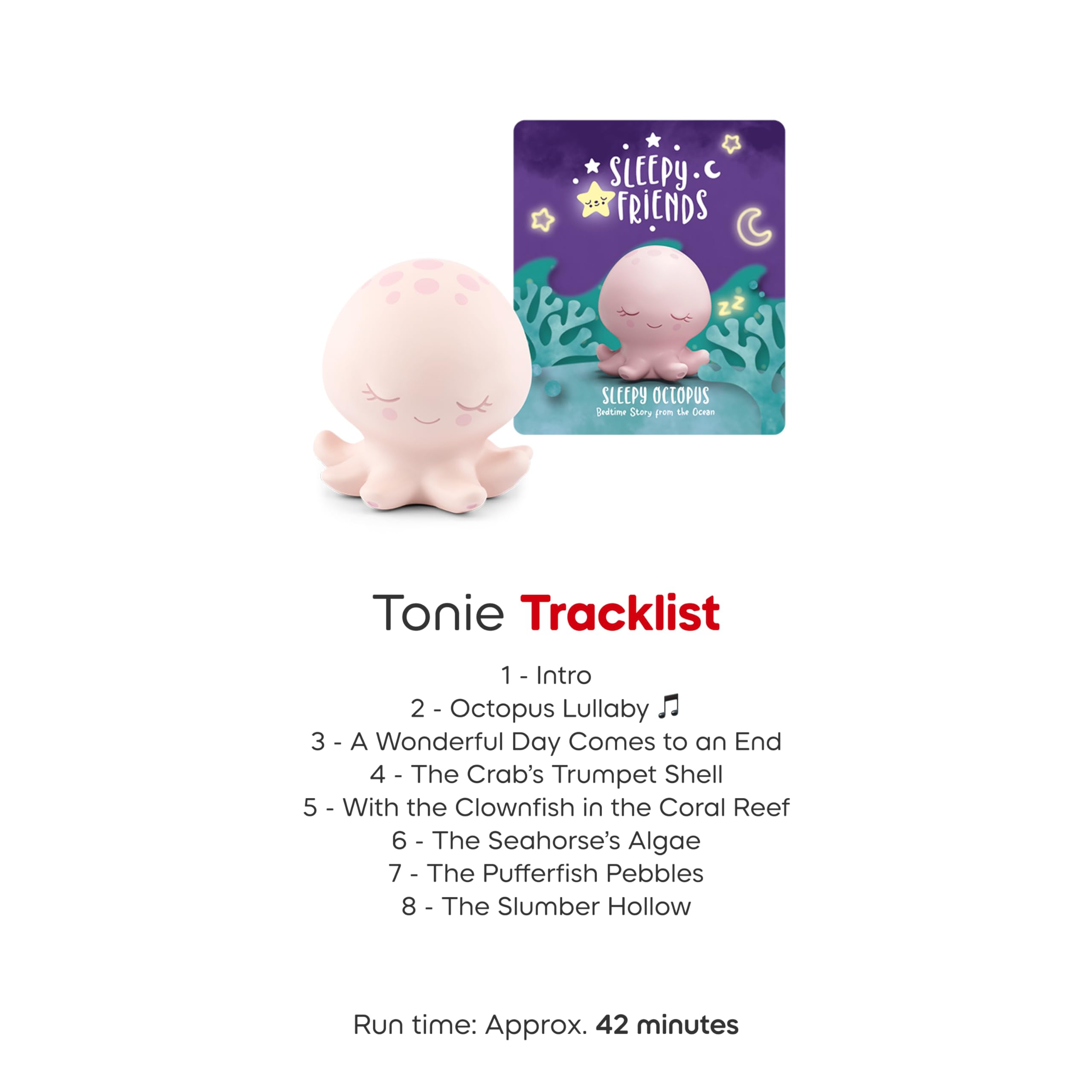 Packaging of Tonies Sleepy Friends with Sleepy Octopus character