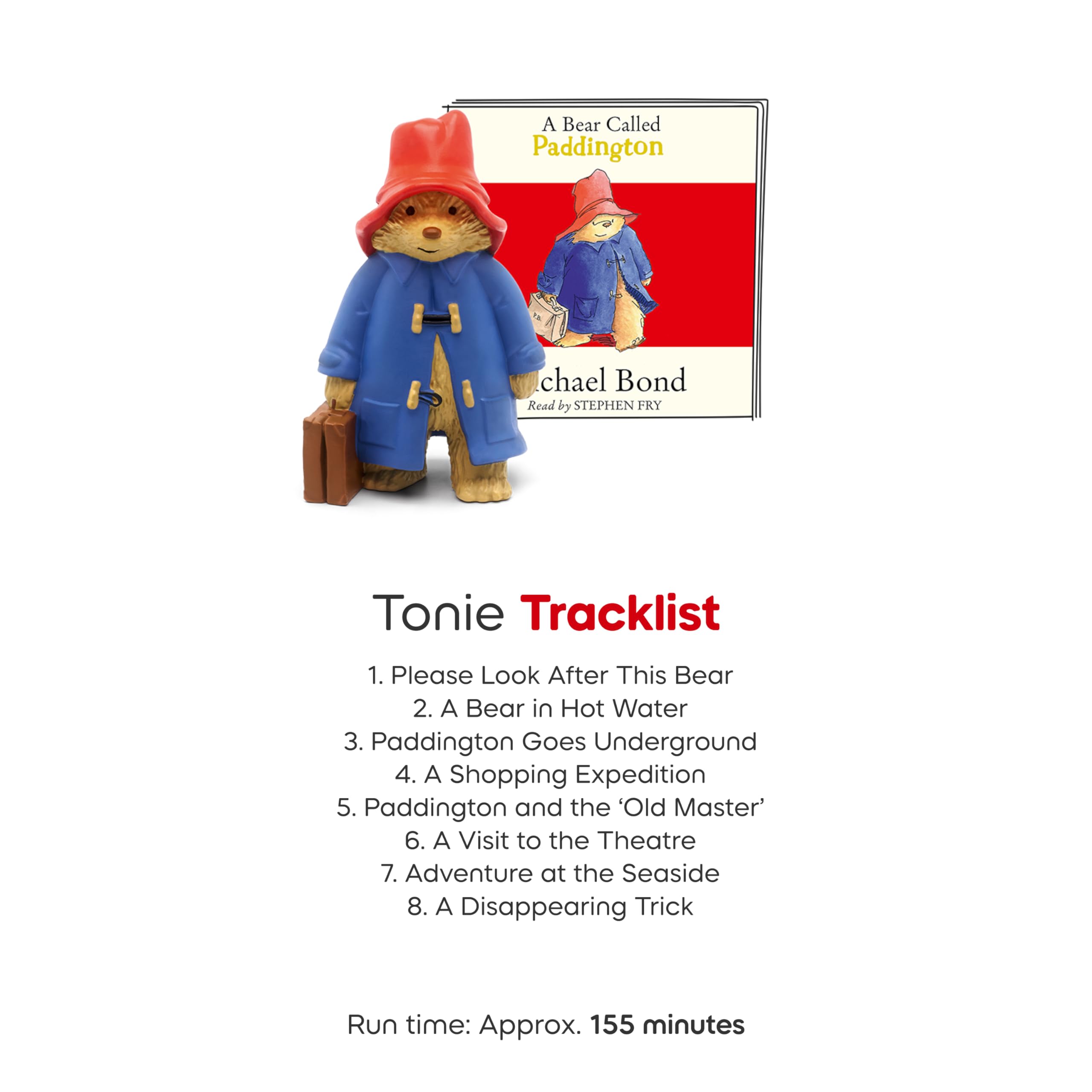 Tonies Paddington Toniebox compatibility ensures simple, kid-friendly playback.