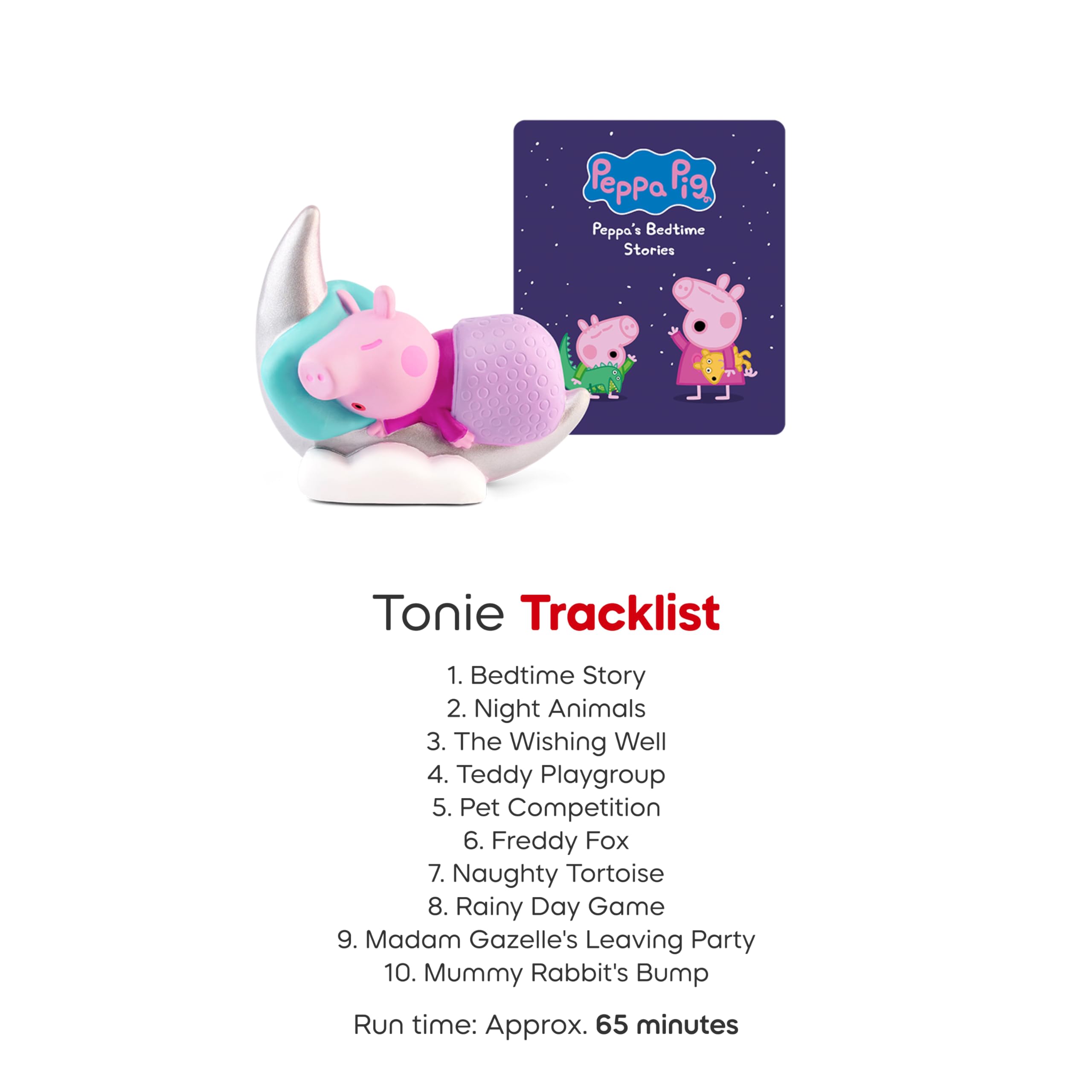 Tonies Peppa's Bedtime Stories helps children imagine social scenes and friendship.