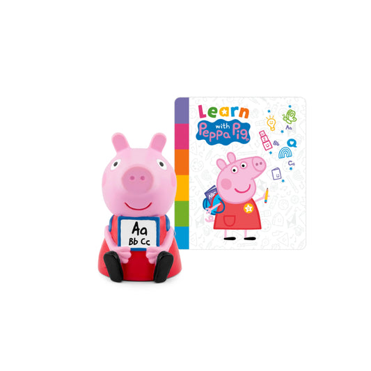 Tonies Peppa Pig audio toy figurine for imaginative play and language exposure.
