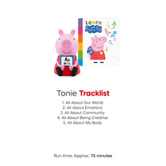 Tonies Peppa Pig stories invite music, movement, and creative play.