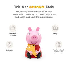 Tonies Peppa Pig figurine enjoying a snowy ski holiday adventure