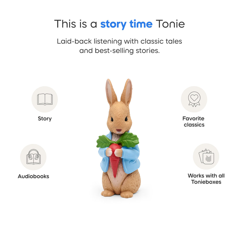 Tonies Peter Rabbit suitable for ages 3 and up for safe play