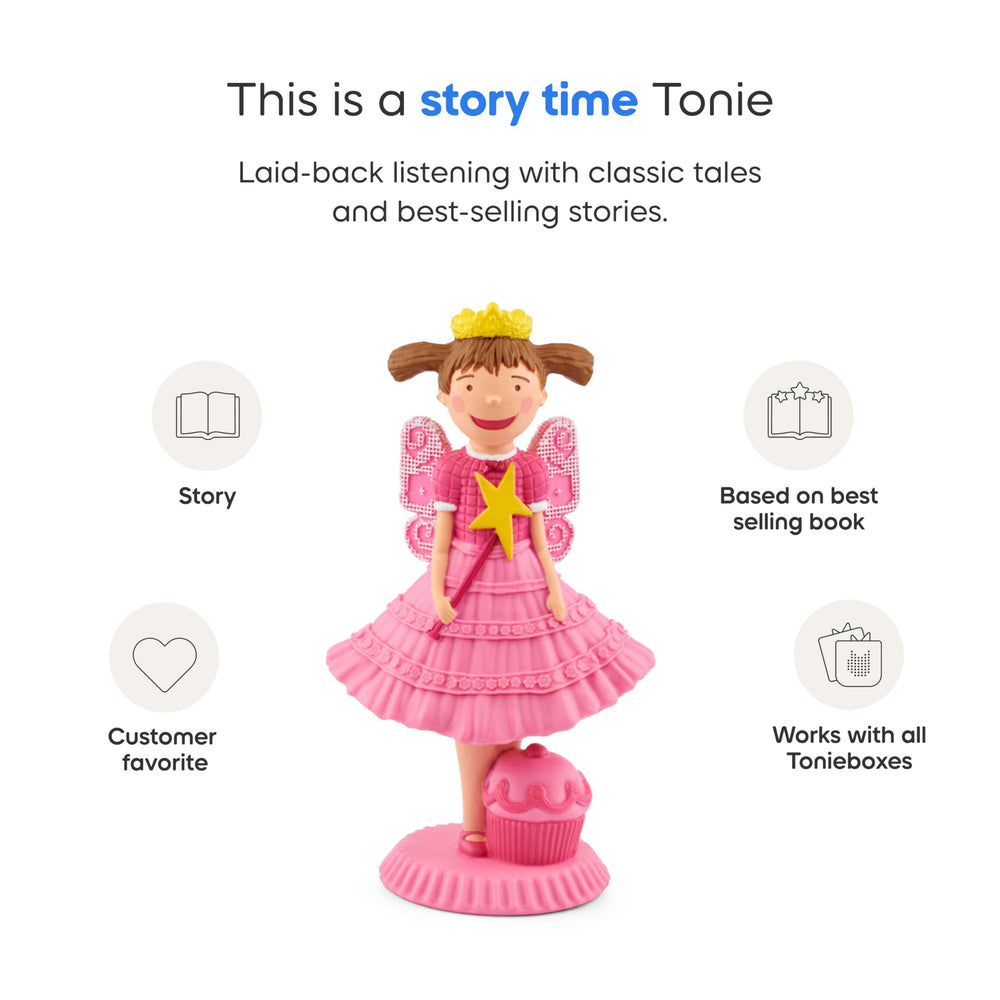 Tonies Pinkalicious cupcake imagination scene encourages creative play.