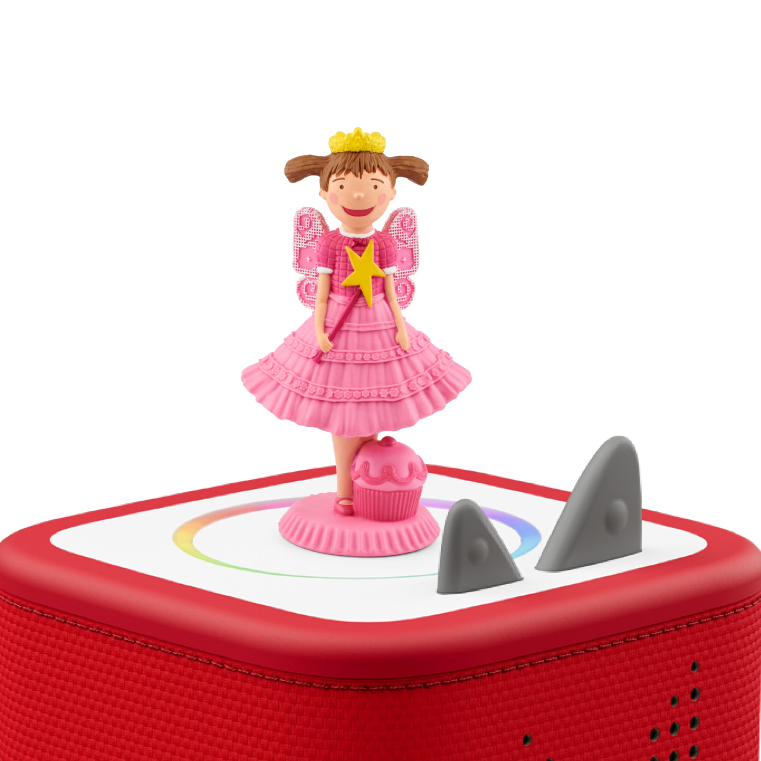 Tonies Pinkalicious figurine in hand invites interactive storytelling.