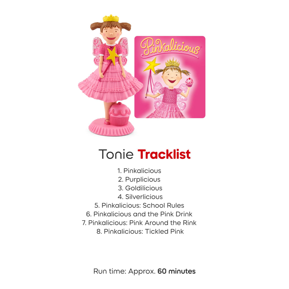 Tonies Pinkalicious Goldilicious unicorn image supports friendship themes.
