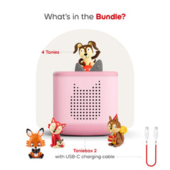 Playtime Puppy figurine atop Toniebox, inviting imaginative adventures