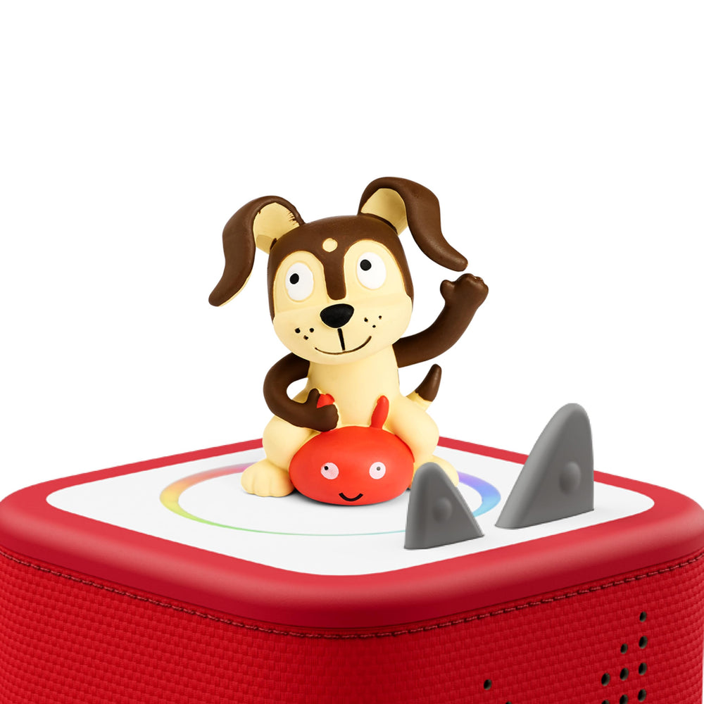 Tonies Playtime Puppy with song list, ready for family listening.
