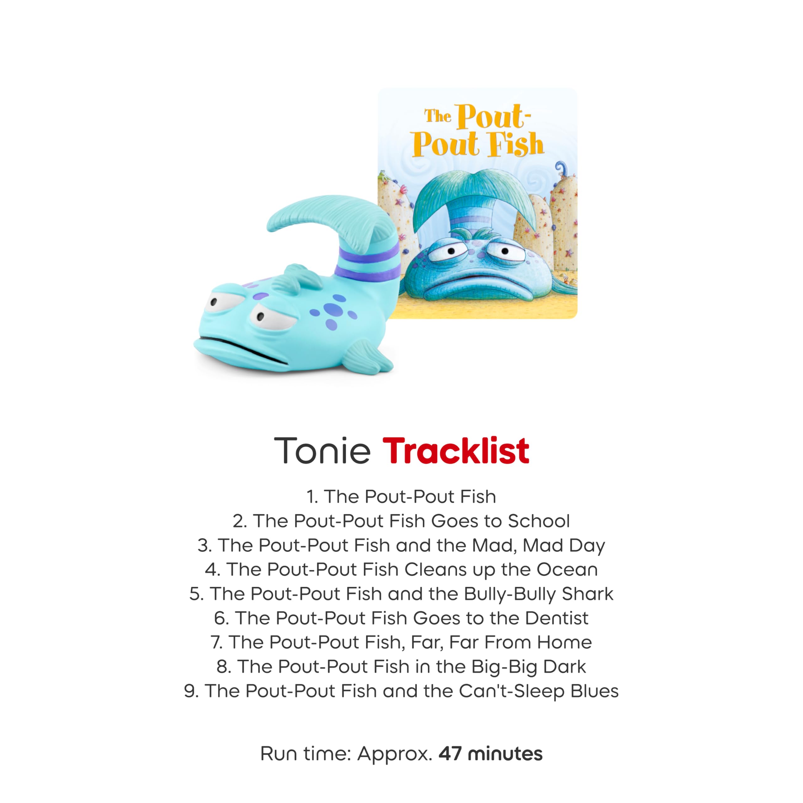 Tonies Pout-Pout Fish big-dark figure for bedtime storytelling.