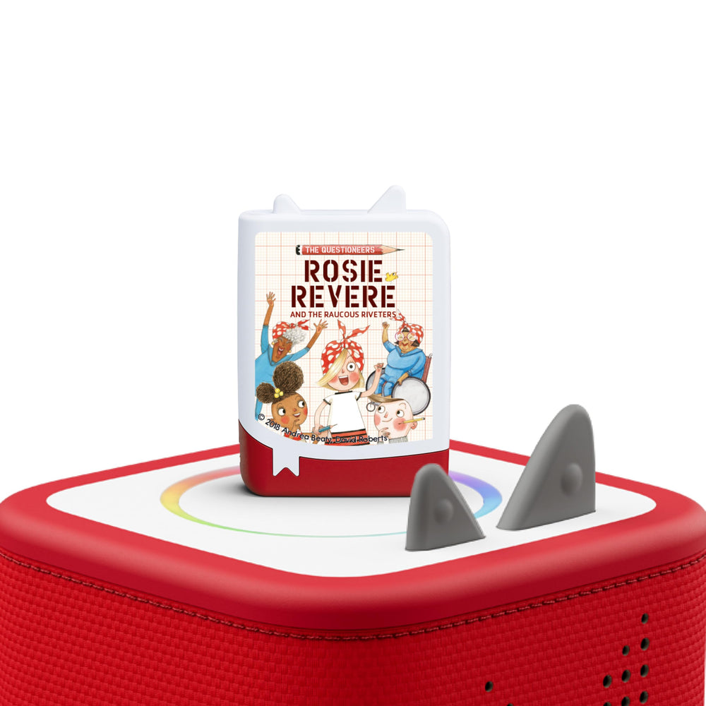 Tonies Rosie Revere cover art highlighting adventurous stories and imagination.