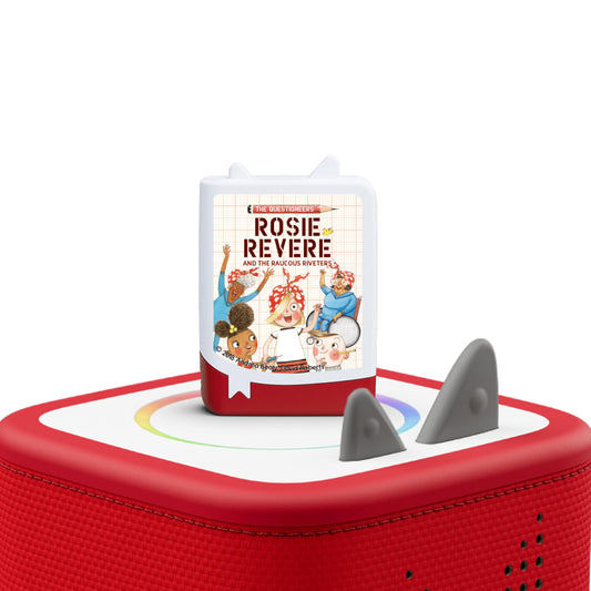 Tonies Rosie Revere cover art highlighting adventurous stories and imagination.