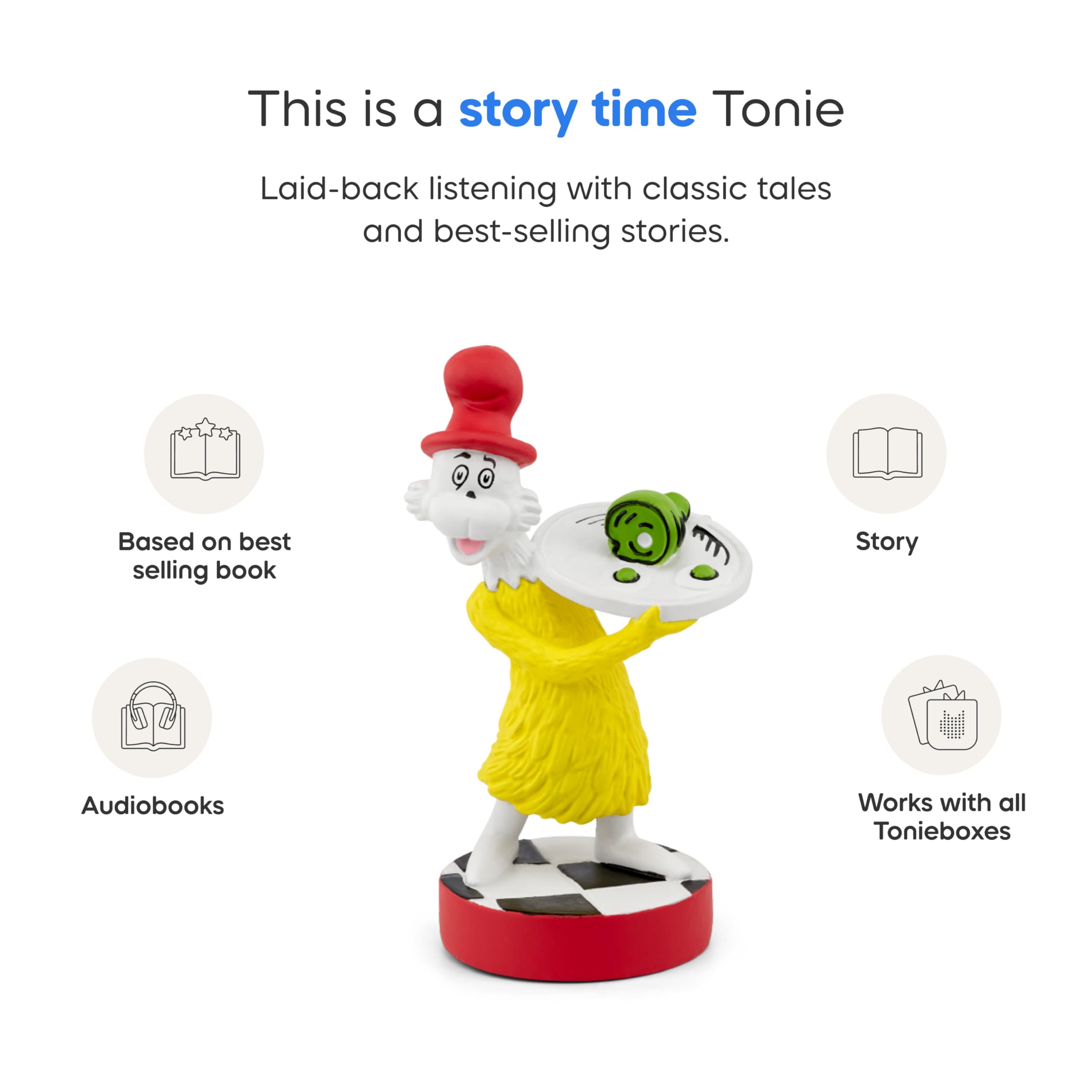 Tonies Sam-I-Am packaging and collectible design for shelves.