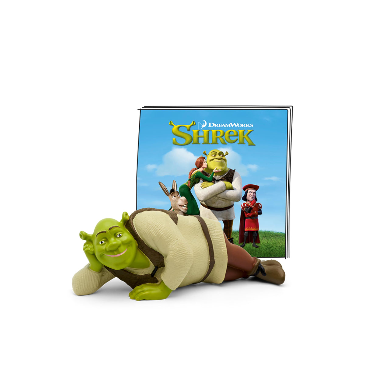 Tonies Shrek toy figurine close-up, ideal for imaginative play with the Shrek audio story