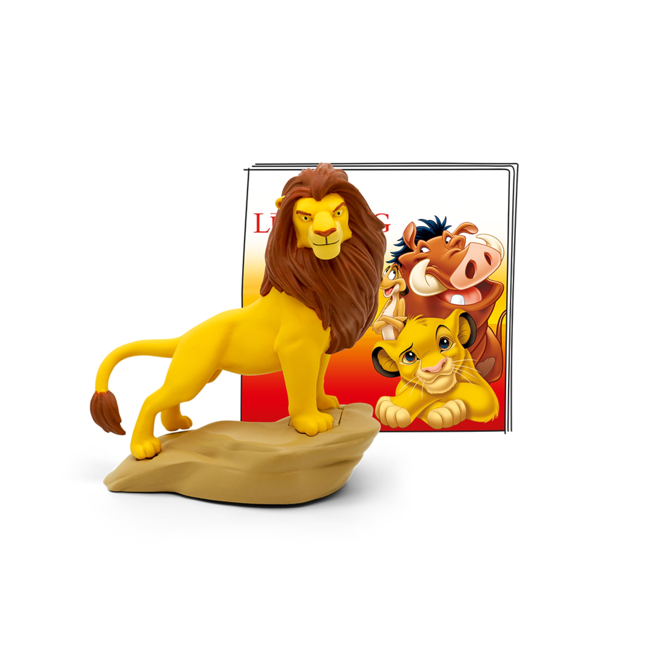 Tonies Simba figurine circle-of-life plays on Toniebox for family storytelling.