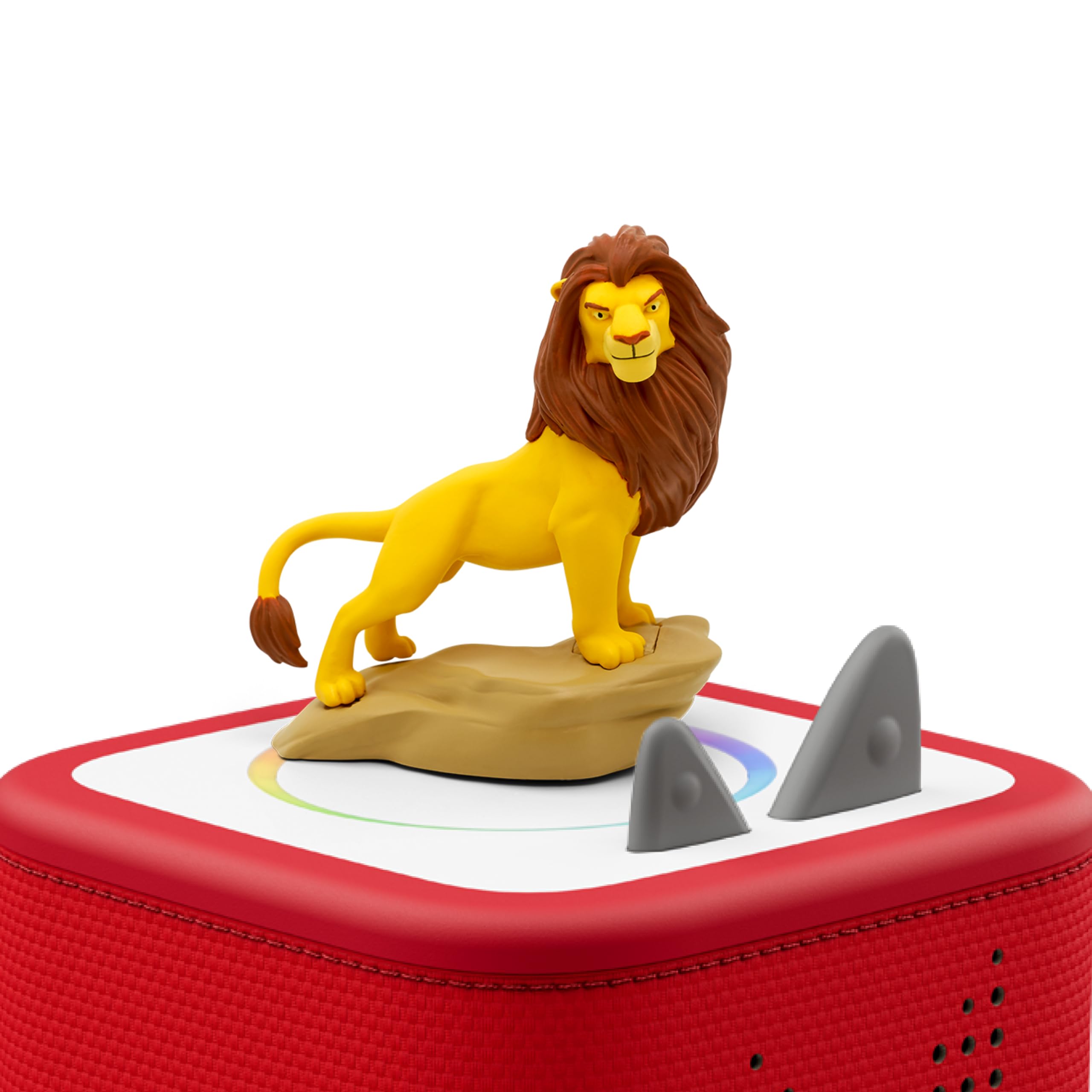 Tonies Simba figurine with Hakuna Matata song encourages joyful play and imagination.