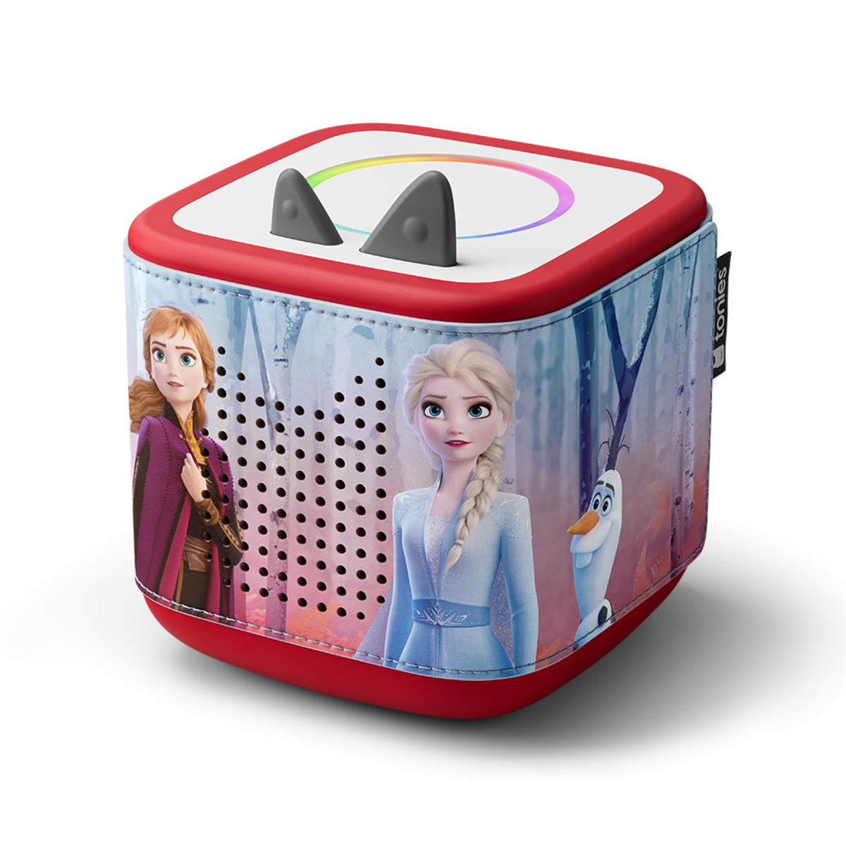 Tonies sleeve for Disney Frozen wrap fits Toniebox 2 snugly, enabling personalized style.