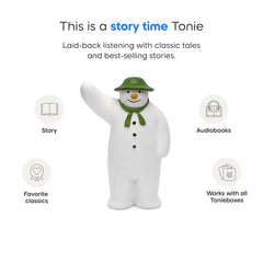 Tonies Snowman & Snowdog toniebox-ready setup enables easy audio storytelling