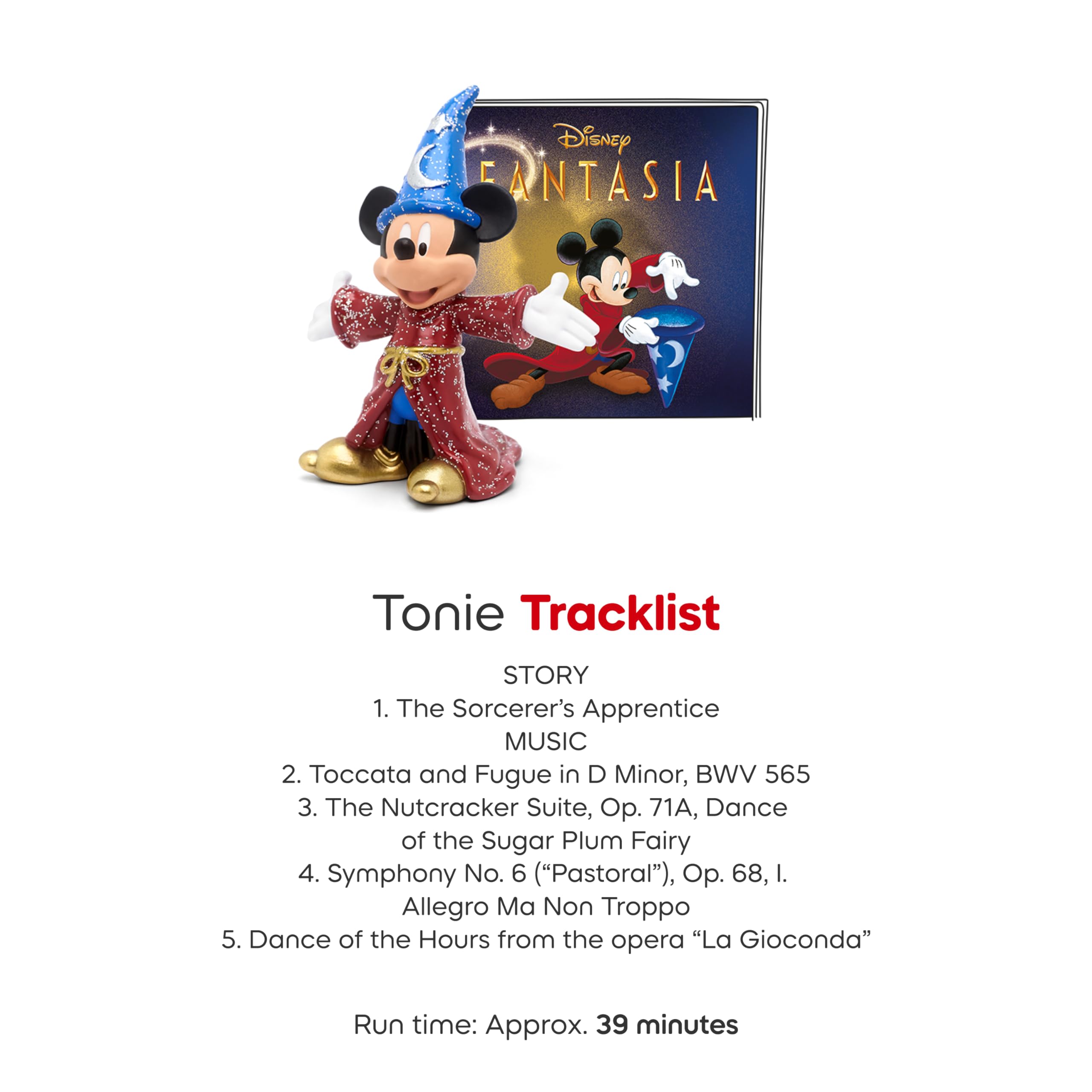 Tonies Sorcerer Mickey with Toniebox setup, ready to play audio.