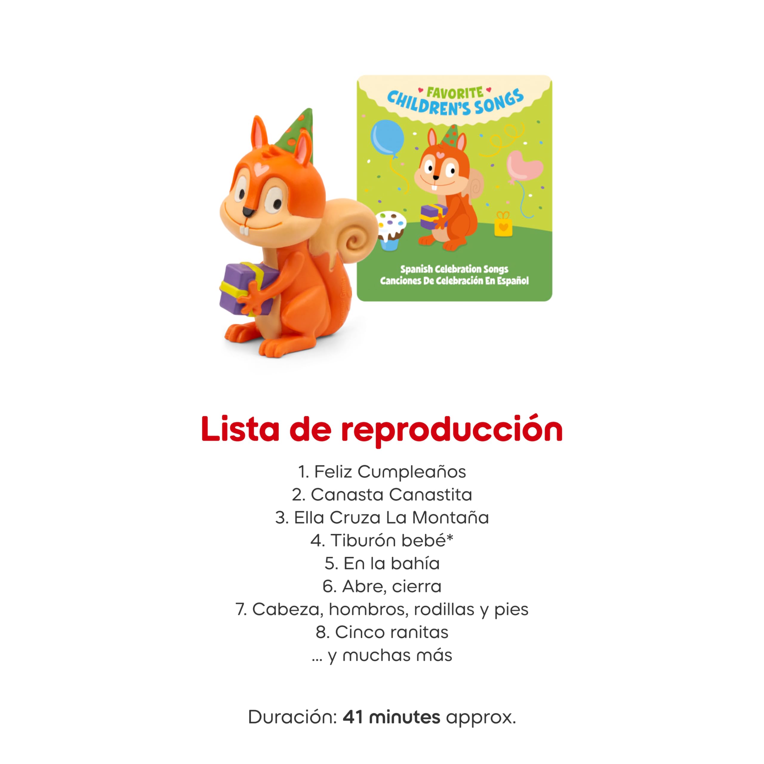 Tonies Spanish Celebration Songs illustration emphasizes family celebration and togetherness.