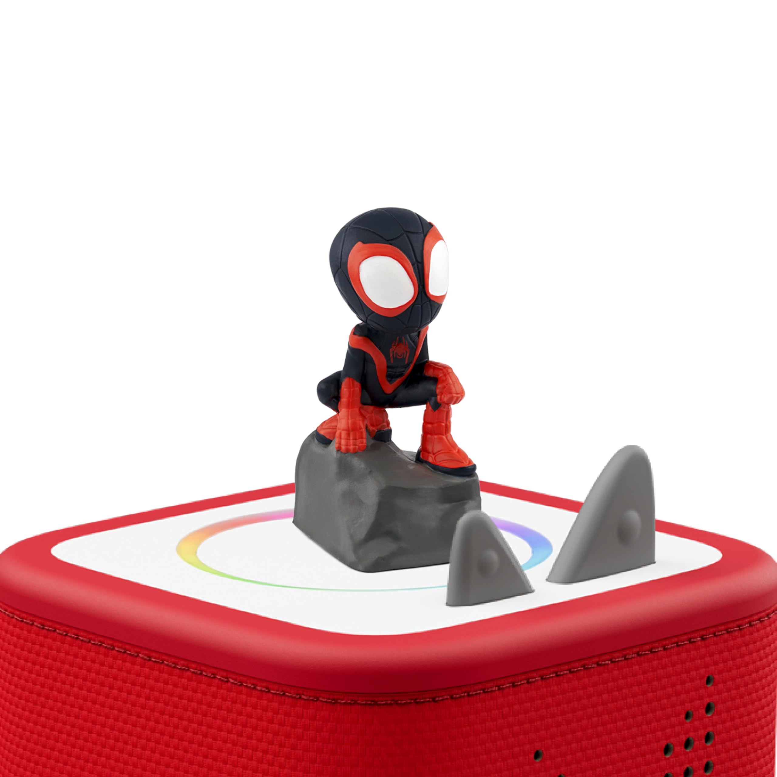 Tonies Spidey Spin figurine side view in a dynamic pose for storytelling.