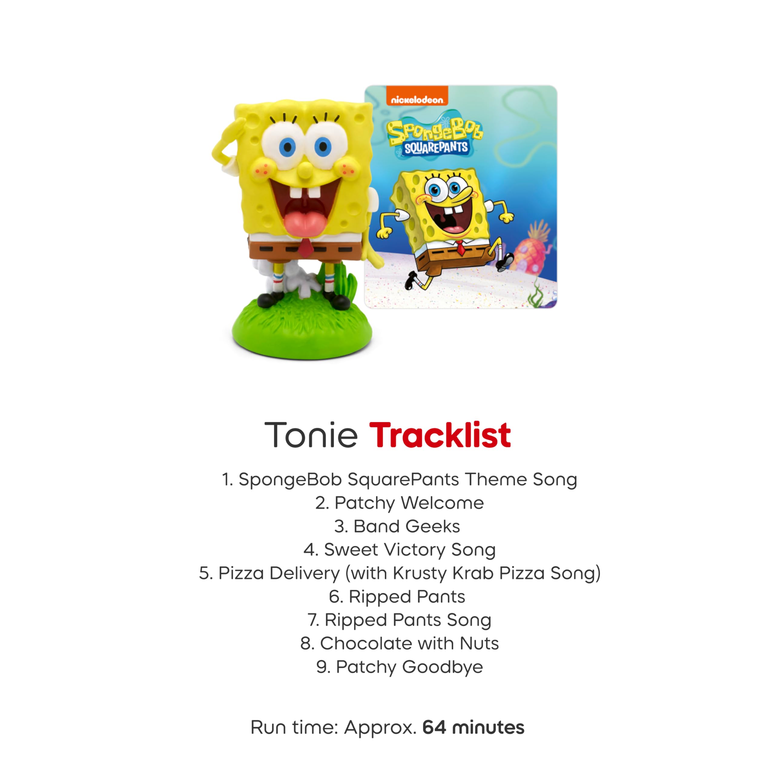 Tonies SpongeBob Squarepants Patchy interstitials highlight playful narrative moments.