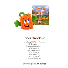 Tonies Spookley packaging and setup card ideal for gifting and easy assembly.